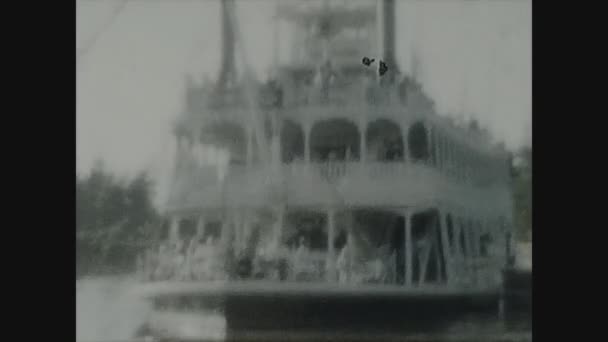 Miami Birleşik Devletler Mayıs 1963 Larda Disneyland Lunaparkı Manzarası — Stok video