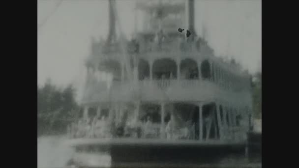 Miami Stati Uniti Maggio 1963 Disneyland Vista Parco Divertimenti Negli — Video Stock