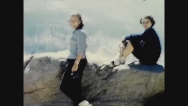 California Amerika Serikat June 1960 Puncak Gunung California Orang Tahun — Stok Video