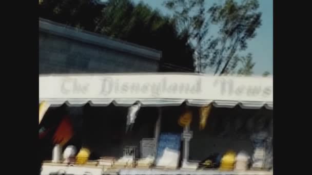 Miami Spojené Státy Květen 1963 Zábavní Park Disneyland Letech — Stock video