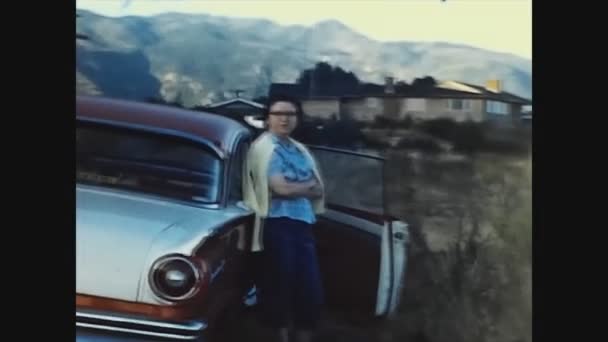 Kalifornia Usa Czerwiec 1958 Wycieczka Samochodowa Wsi Latach Tych — Wideo stockowe