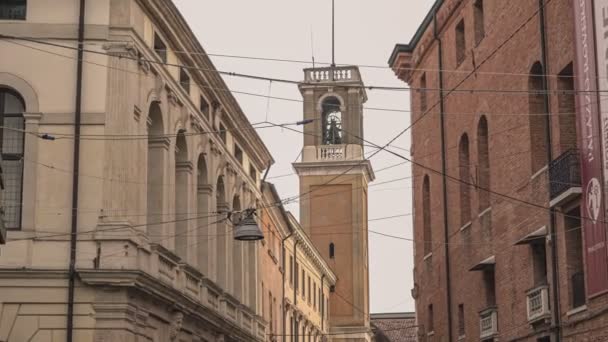 Rovigo Italien Oktober 2021 Historisk Byggnad Rovigo Italiensk Stad — Stockvideo