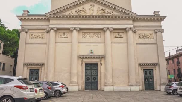 Rovi Talya Eki 2021 Santa Giustina Francesco Kilisesi Rovigo — Stok video