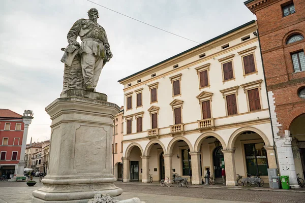 Rovigo Olaszország Október 2021 Giuseppe Garibaldi Tér Rovigo Történelmi Olasz — Stock Fotó