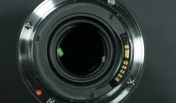 Teleobjektiv Socket Fotografisk Lins Detalj — Stockfoto