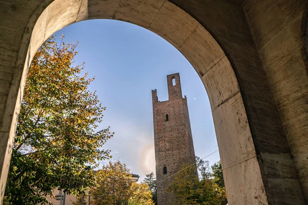 Wieża Dona Wieża Grimaldi Dwie Starożytne Wieże Rovigo Włoszech — Zdjęcie stockowe