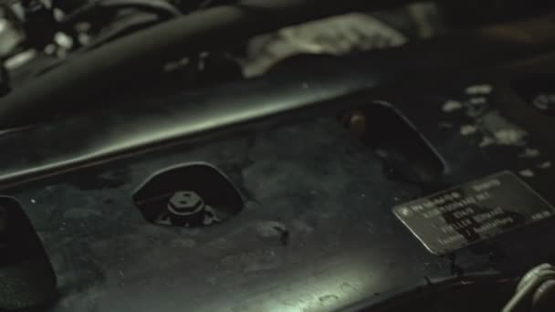 Milan Italy Novembre 2021 Detail Car Engine Camshaps Discollected Maintenance — стокове відео