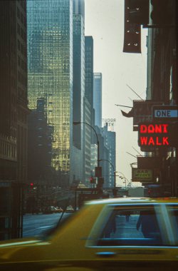 New York, Birleşik Devletler Mayıs 1970: 70 'lerde New York Caddesi manzarası