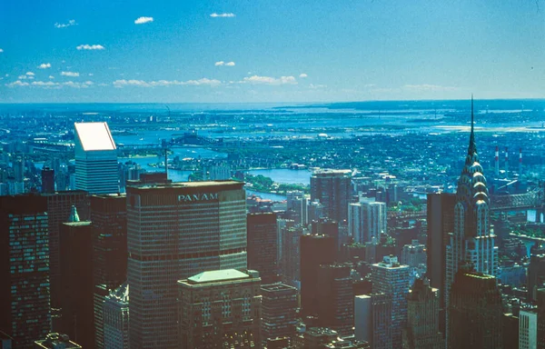 Nowy Jork Stany Zjednoczone 1970 Widok Lotu Ptaka Latach Tych — Zdjęcie stockowe