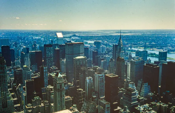 Nova Iorque Estados Unidos Maio 1970 Nova York Vista Aérea — Fotografia de Stock