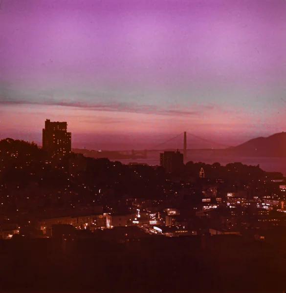 San Francisco United States May 1970 공중에서 게이트 브리지 — 스톡 사진