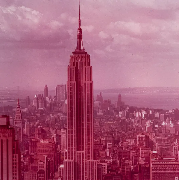 New York United States May 1970 Empire State Building Aerial — Stock Photo, Image
