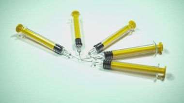 Tıbbi ekipman. Aşı şırıngası. Aşıyla birlikte sağlık hizmeti. Laboratuvar ekipmanları