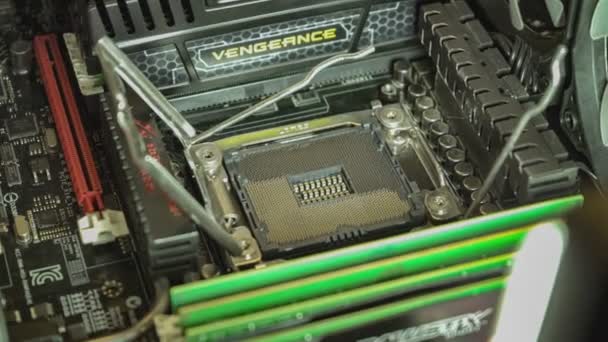 New York Spojené Státy Listopad 2021 Lga 2011 Cpu Socket — Stock video