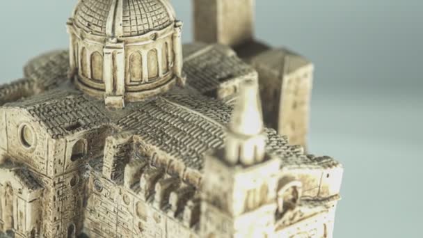 意大利曼托瓦圣安德烈亚修道院模型 — 图库视频影像