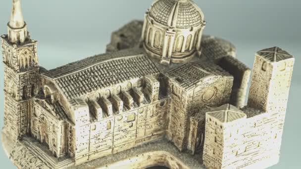 Modelo Mosteiro Santo Andrea Mantova Itália — Vídeo de Stock