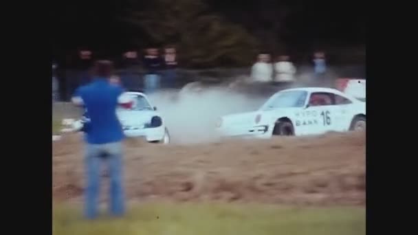 París Francia Mayo 1975 Carrera Rally Comienza Con Porsche 911 — Vídeo de stock