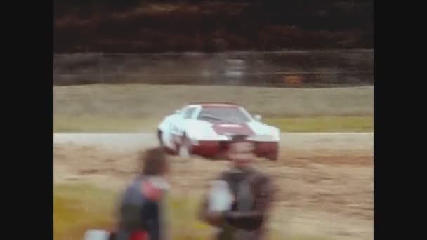 París Francia Mayo 1975 Lancia Stratos Corre Una Carrera Rally — Vídeo de stock