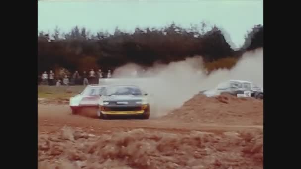 Paris Frankrike Maj 1975 Rally Smuts Race Talet — Stockvideo