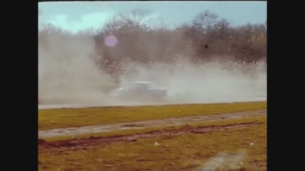 Parijs Frankrijk Mei 1975 Rally Dirt Race — Stockvideo