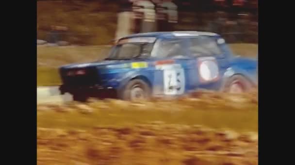 Parigi Francia Maggio 1975 Sporco Rally Automobilistico Negli Anni Con — Video Stock