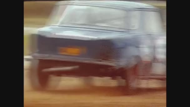Paris Francja Maj 1975 Wyścig Samochodowy Rajdu Brudu Latach Tych — Wideo stockowe