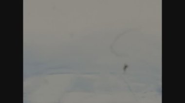 BILBAO, İspanya Mayıs 1974: 70 'lerdeki Bask tepelerinin manzarası