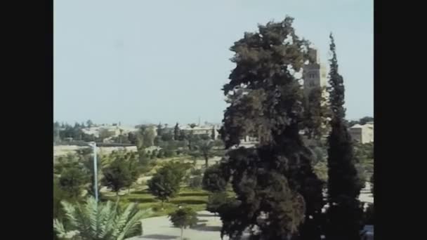 Marrakech Marocco Giugno 1972 Marrakech Vista Aerea Negli Anni — Video Stock
