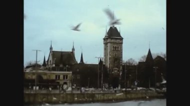BONN, Almanya Ekim 1976: 70 'lerde Bonn Caddesi manzarası