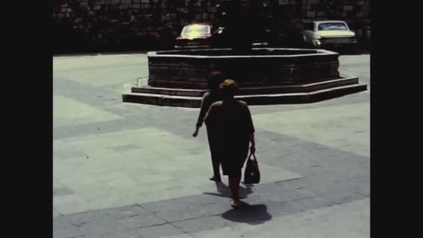 Pobes Spanyolország 1973 Pobes Vitoria Utcakép Években — Stock videók