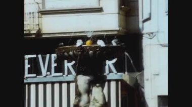 MADRİD, İSPAN 1974: 70 'lerde Madrid sokak manzarası