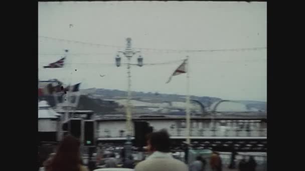 Valencia España Septiembre 1974 Vista Calle Valencia Los Años — Vídeos de Stock