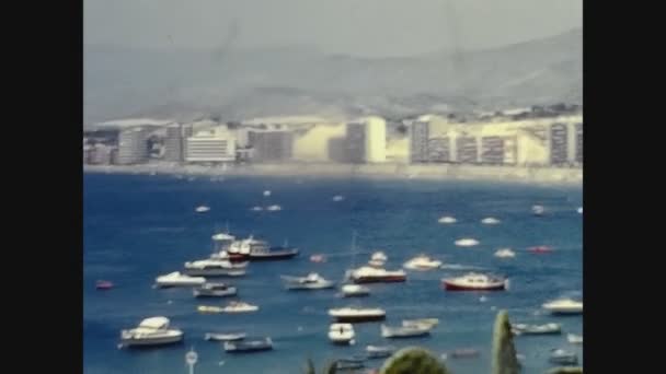Benidorm España Mayo 1975 Vista Mar Benidorm Los Años — Vídeos de Stock