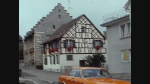 Alpirsbach Germania Luglio 1977 Stoccarda Street View — Video Stock