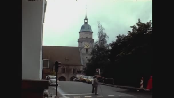 Freudenstadt Niemcy Lipiec 1977 Widok Ulicy Freudenstadt Latach Tych — Wideo stockowe