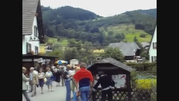 Bogtsbavernstube Germania Luglio 1972 Bogtsbavernstube Vista Sulle Montagne Negli Anni — Video Stock