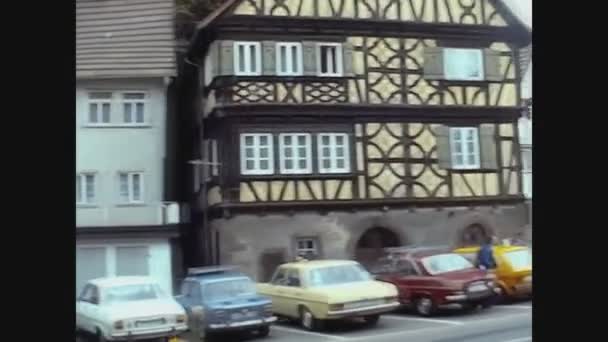 Alpirsbach Allemagne Juillet 1977 Vue Sur Rue Alpirsbach Dans Les — Video