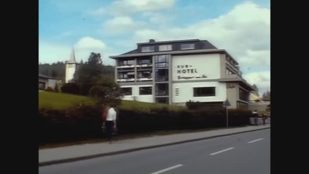 Titisee Germania Luglio 1972 Villaggio Tedesco Montagna Negli Anni — Video Stock