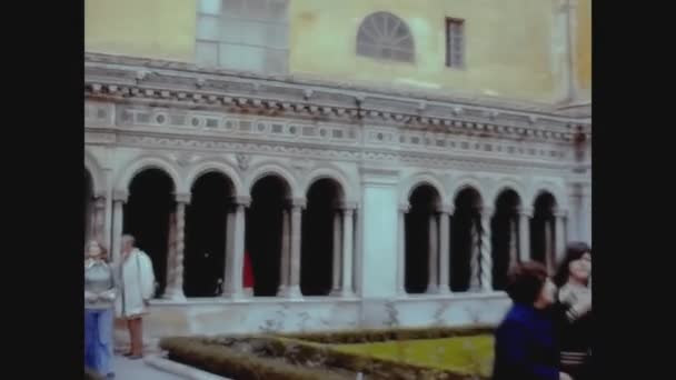 Rome Italie Juin 1975 Basilique Saint Paul Hors Des Murs — Video