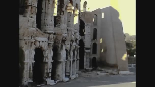 Roma Italia Junio 1975 Vista Del Coliseo Roma Los Años — Vídeos de Stock