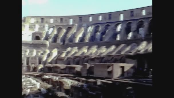 Roma Italia Giugno 1975 Veduta Del Colosseo Roma Negli Anni — Video Stock