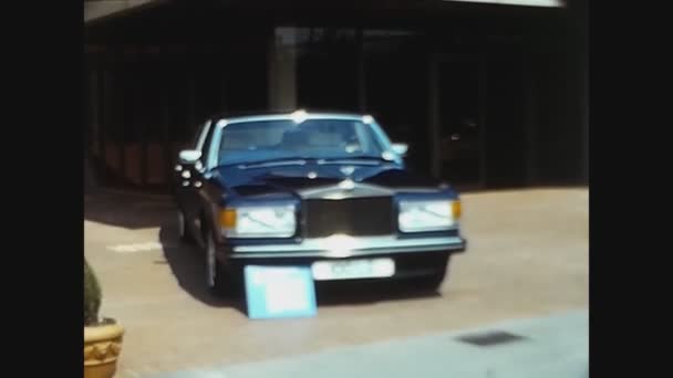 Londen Verenigd Koninkrijk Mei 1987 Nieuwe Bentley Mulsanne Turbo Tentoongesteld — Stockvideo