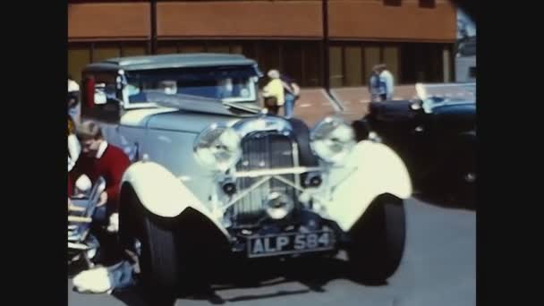 Londen Verenigd Koninkrijk Mei 1987 Historische Autoexpositie Jaren — Stockvideo