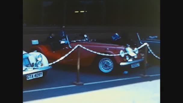Лондон Объединенный Кингдом Май 1987 Историческая Автомобильная Экспозиция — стоковое видео