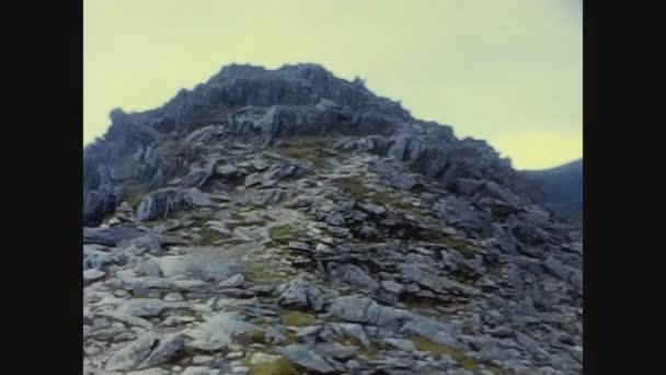 Helvellyn Birleşik Krallık Ağustos 1962 Larda Helvellyn Dağı Manzarası — Stok video