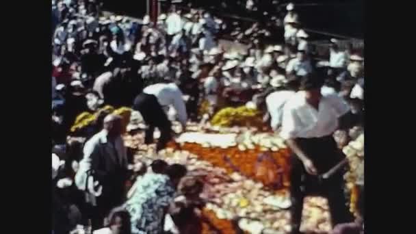 Jersey Spojené Království 1960 Jersey Battle Flowers Scéna Letech — Stock video