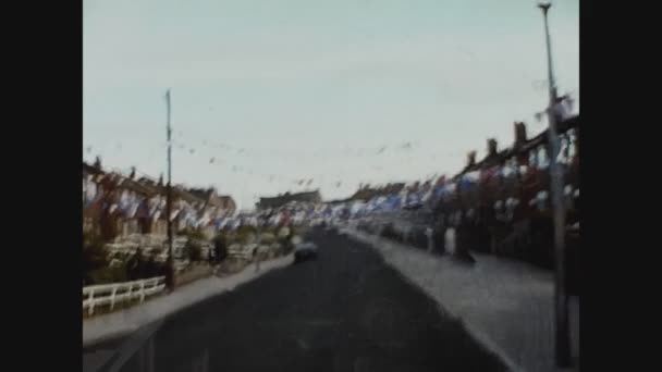 London United Kingdom June 1977 Streets Decorated Royal Silver Jubilee — Video Stock