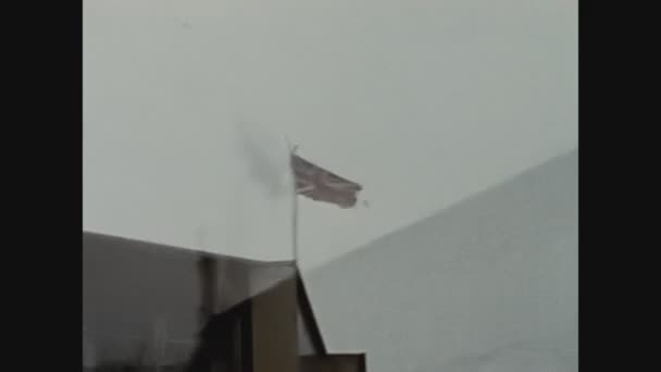 London Rli Kingdom Hazi Ran 1977 Lerdeki Ngiliz Bayrağı Detayı — Stok video