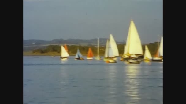 Lawrenny United Kingdom 1966 River Daugleddau Boats Lawrenny Quay Pembrokeshire — Stock videók