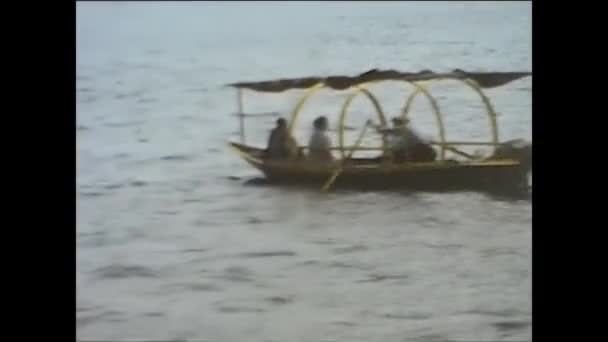 Como Lago Italia Maggio 1962 Como Scena Lacustre Negli Anni — Video Stock